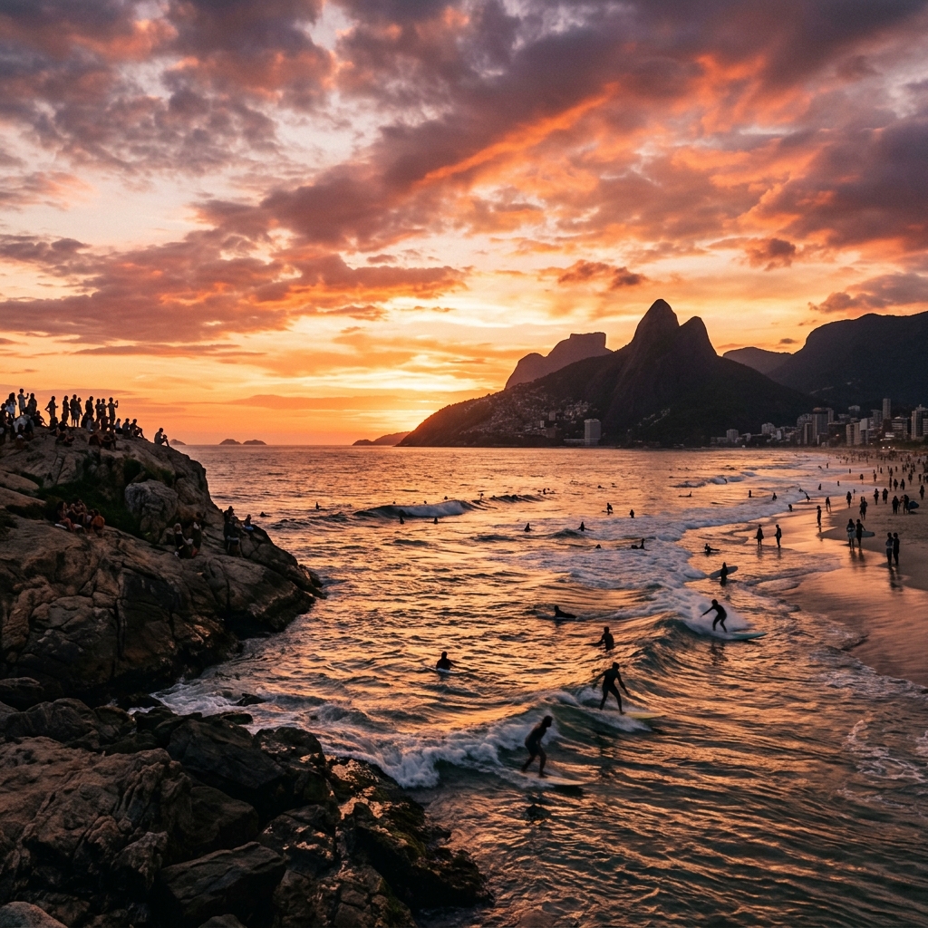 Praia do Arpoador: Onde o Pôr do Sol Carioca é Aplaudido de Pé