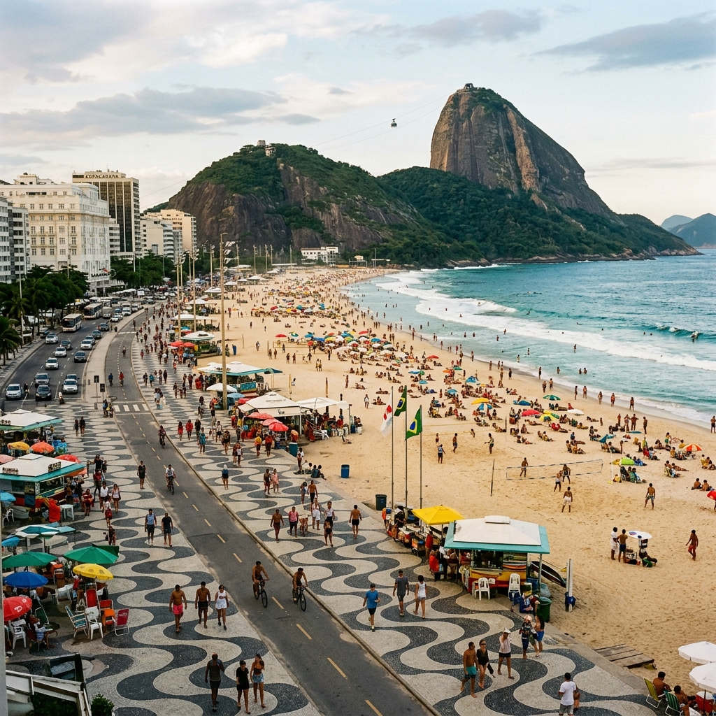Praia de Copacabana: Sinta o Pulso da Majestosa 