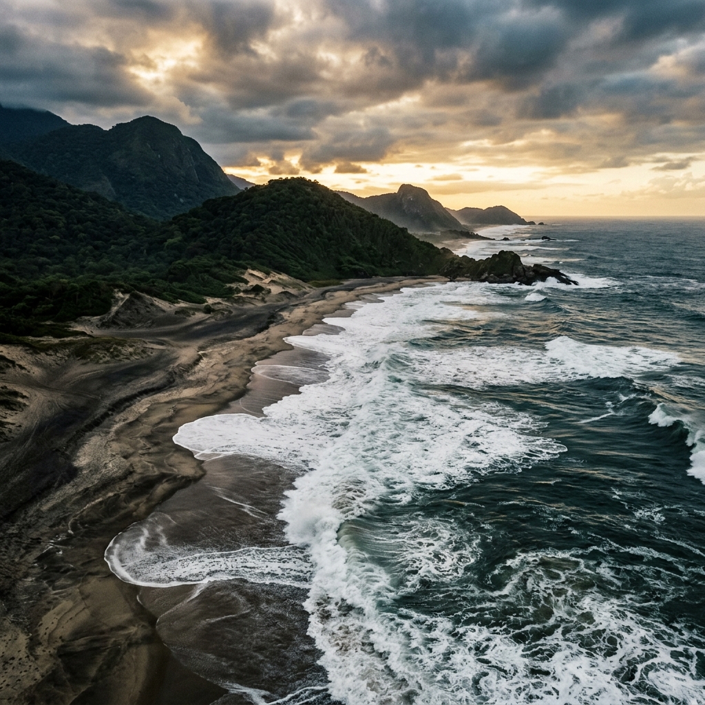 Praia de Grumari: O Esplendor Selvagem em Tela Panorâmica