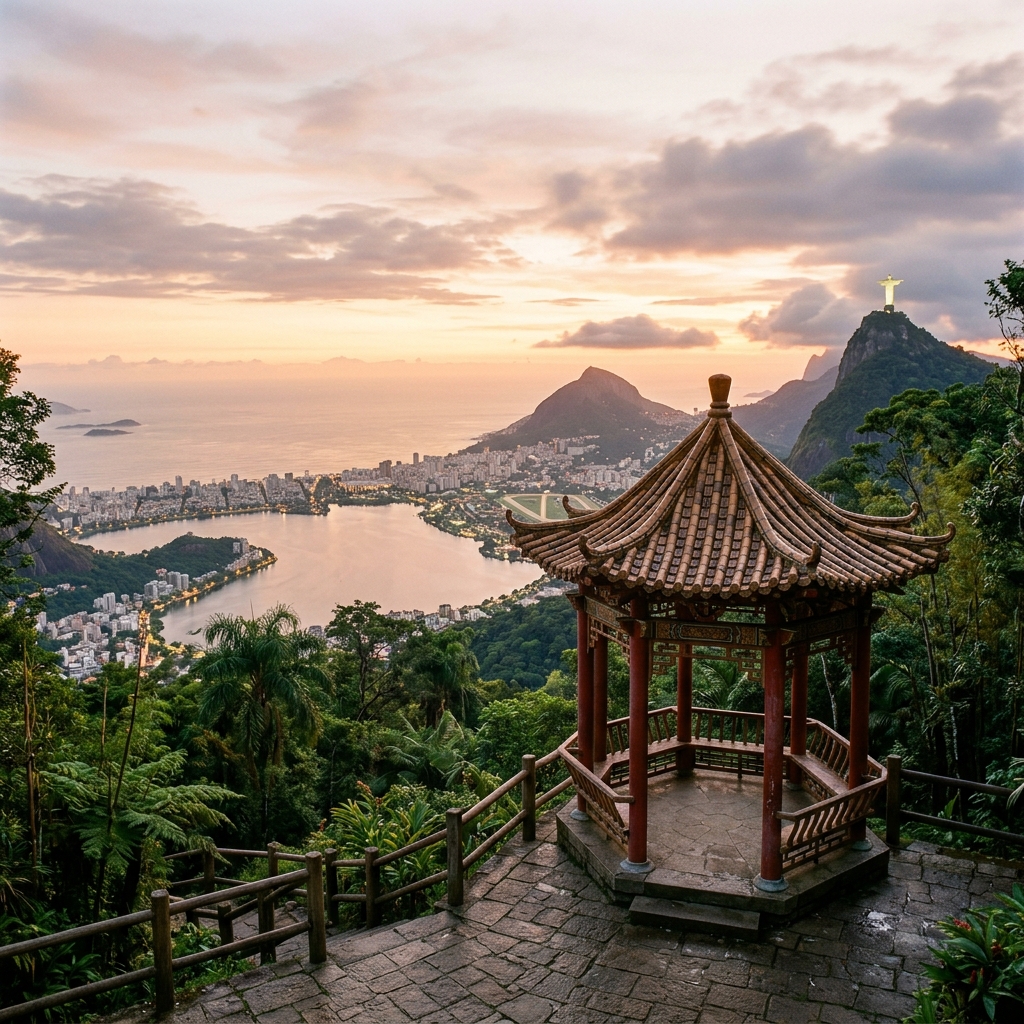 Vista Chinesa: Oriental Architecture Overlooking Rio